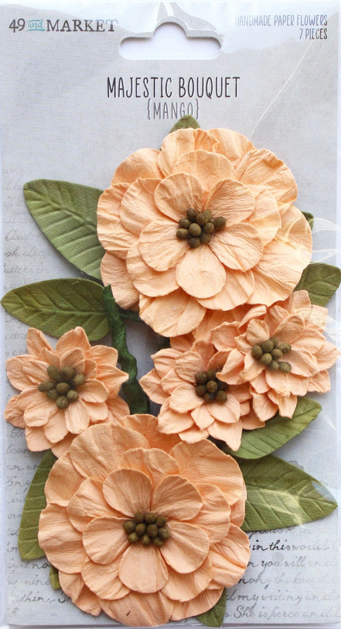 49 en Market Majestic Bouquet Mango Flowers